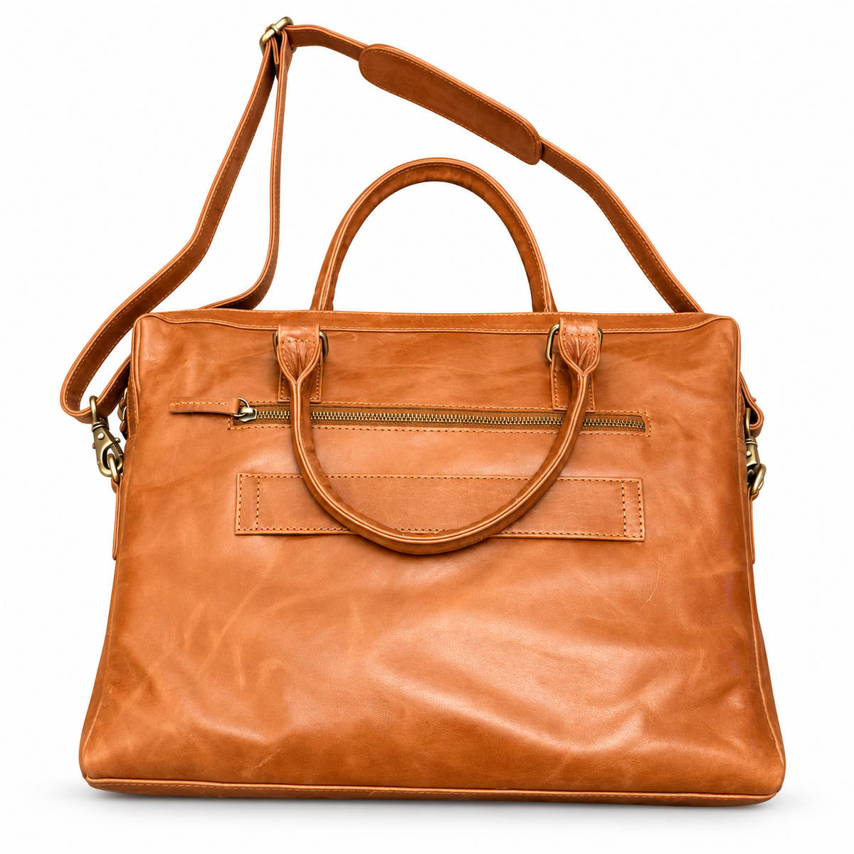 AURAHIDE Heritage Executive Leather Briefcase & Wallet Set