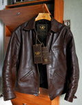 AURAHIDE Heritage Brown Leather Jacket